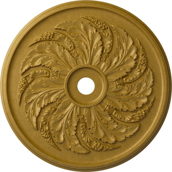 Ekena Millwork Sellek Ceiling Medallion (Fits Canopies up to 9"), Hand-Painted Pharaohs Gold, 42 1/8"OD x 1 7/8"P CM42SKPGS - main